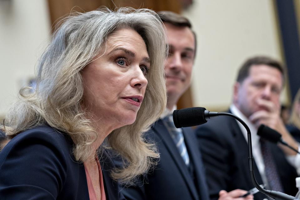 Allison Herren Lee, commissioner of the U.S. Securities and Exchange Commission (SEC), Photographer: Andrew Harrer/Bloomberg