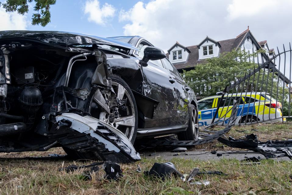 Ruskin Park Car Crash Aftermath