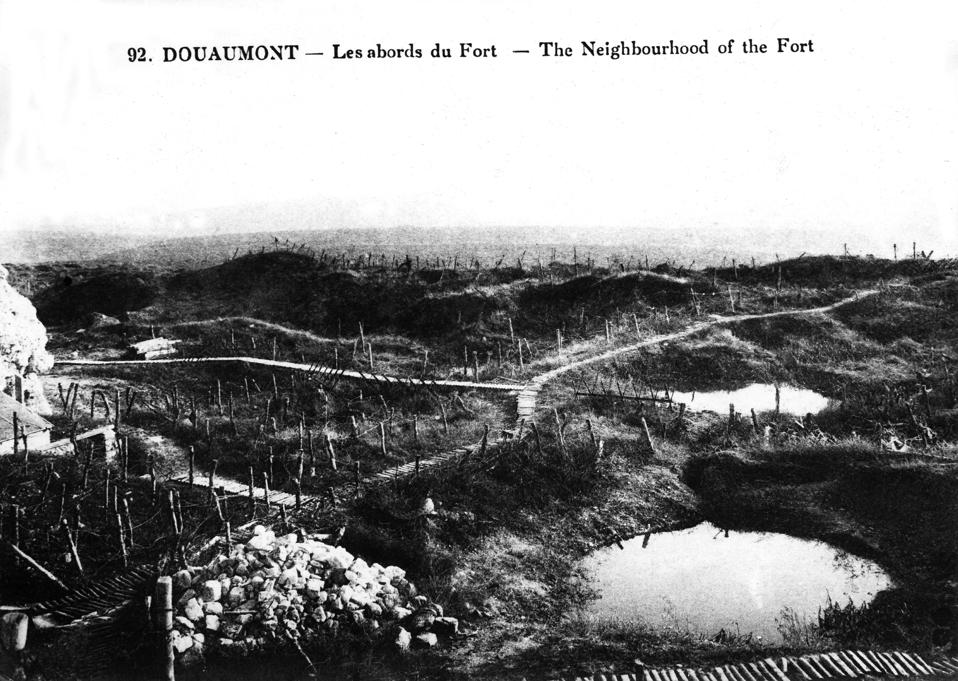 The area around the Douaumont Fort, France