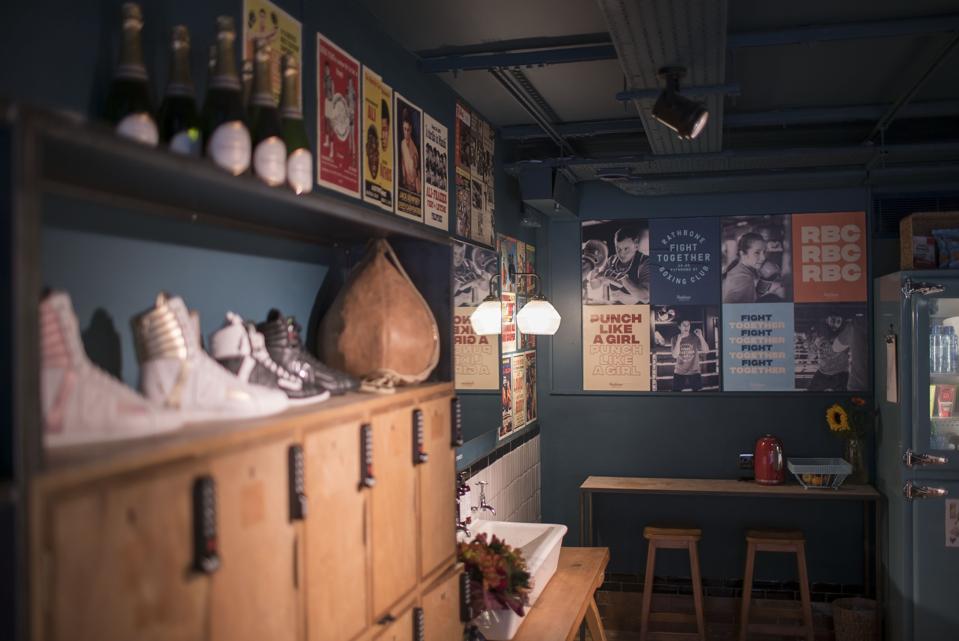 The interiors of Rathbone Boxing Club