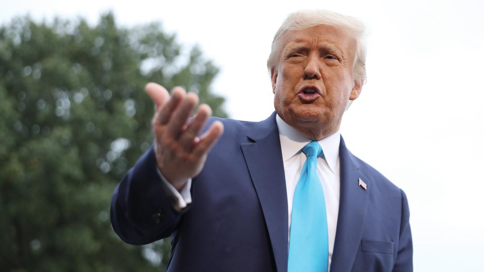 President Trump Departs White House For Pennsylvania Campaign Event