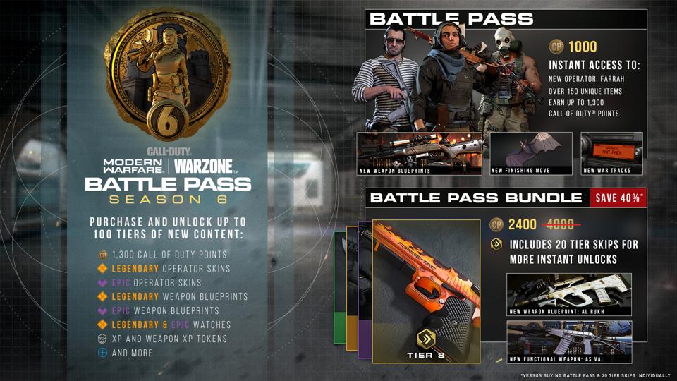 Season 6 Warzone Battle Pass