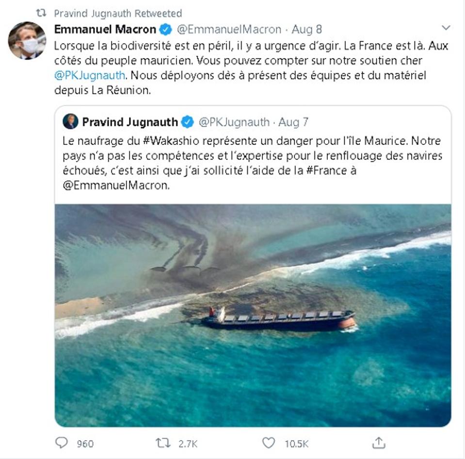 The Sinking Of The Wakashio In Mauritius What Did France Know