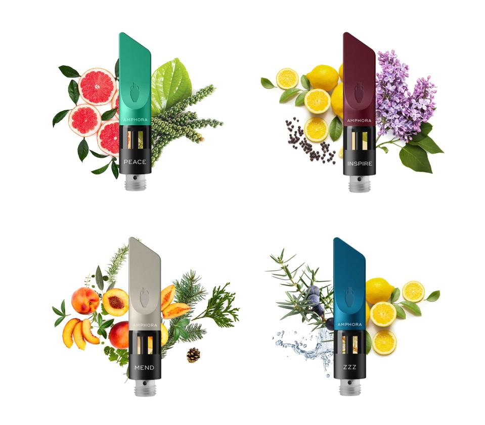 Infused Amphora's four CBD vape products