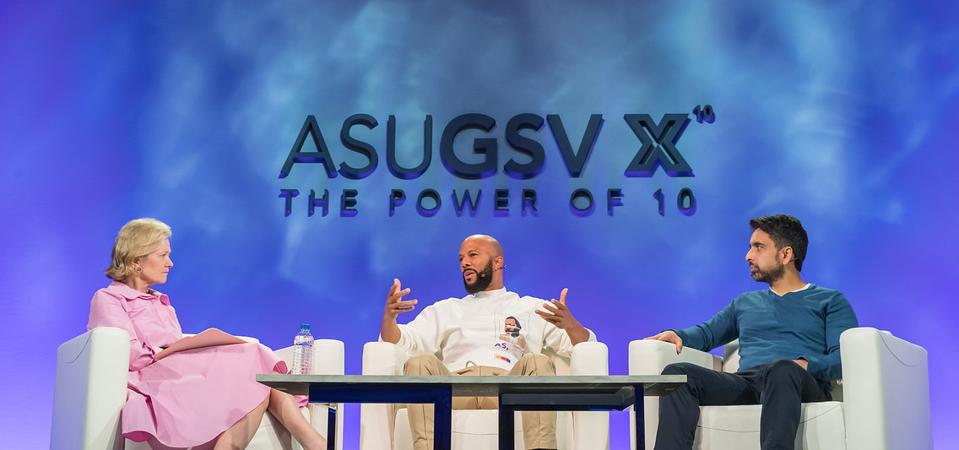 GSV Ventures managing partner Deborah Quazzo joins Common and Khan Academy founder Salman Kahn for a panel at the 2019 ASU+GSV Summit
