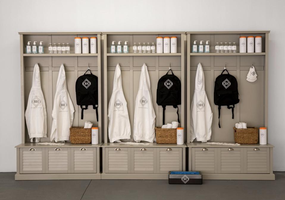 A luxury branded disinfection room