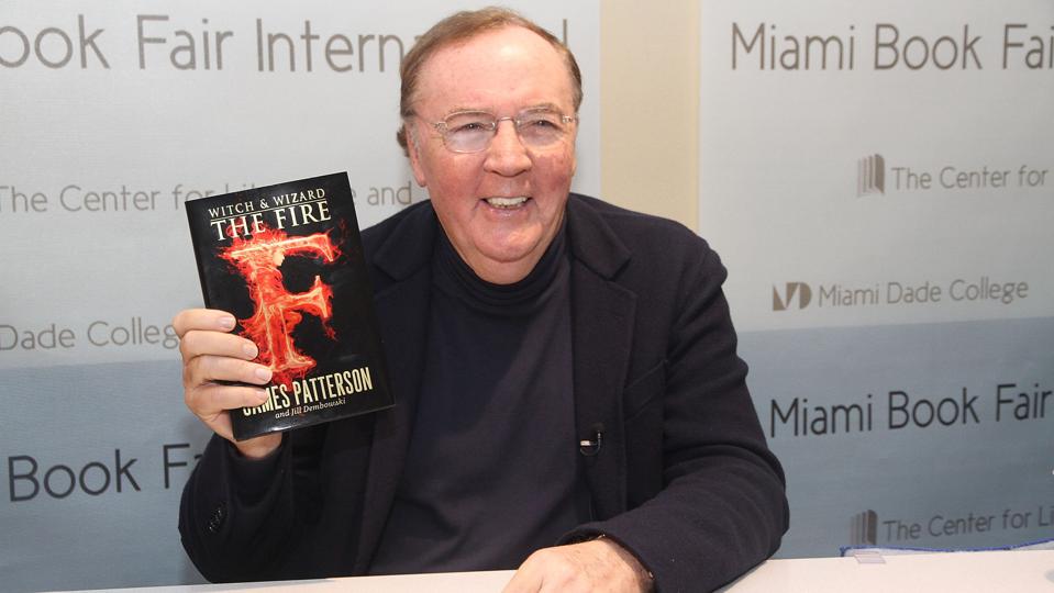 Author James Patterson appears at Miami International Book Fair in 2012. GETTY IMAGES Author James Patterson appears at Miami International Book Fair in 2012. GETTY IMAGES