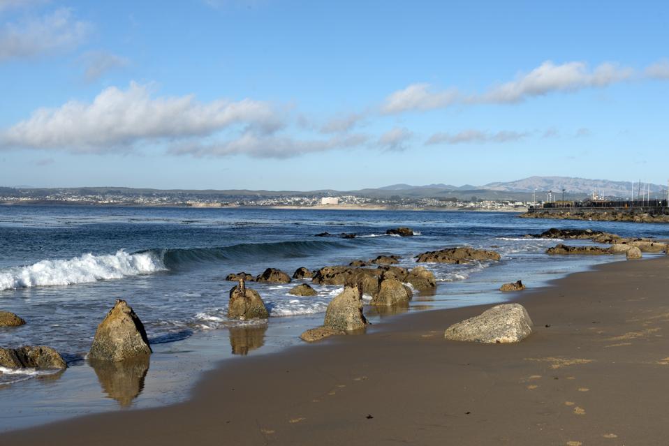 Monterey Bay, a bay of the Pacific Ocean along the central coast of California