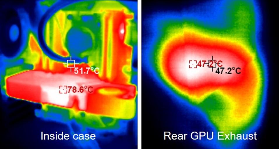 Thermal images of PC GPU