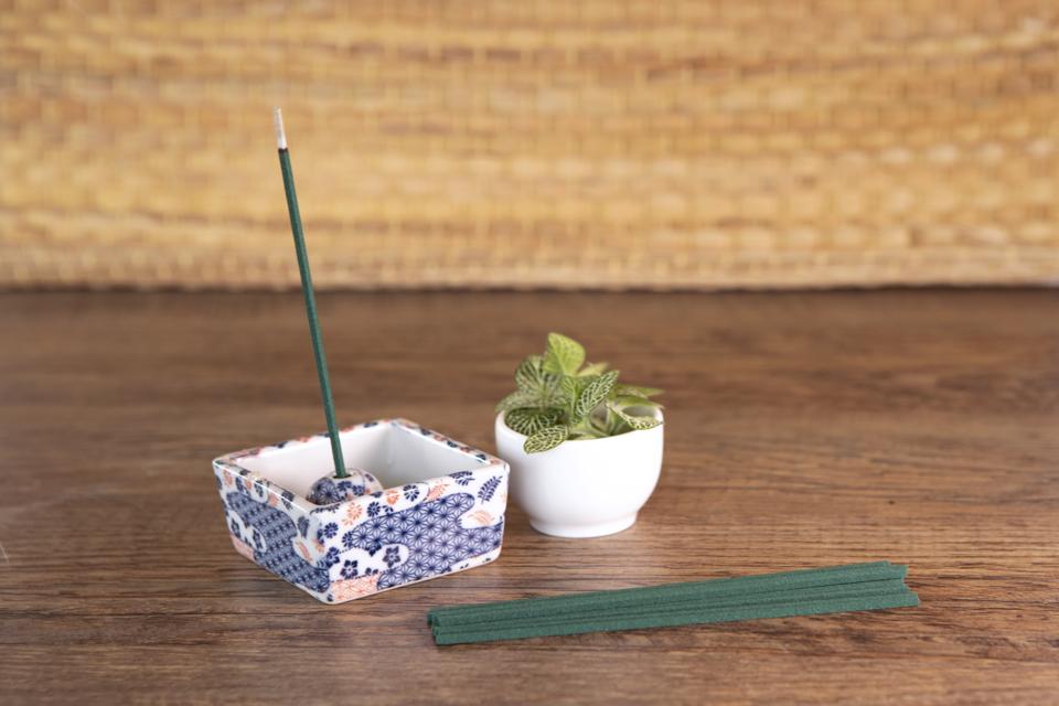 Light an incense to set the mood for your home onsen bath.