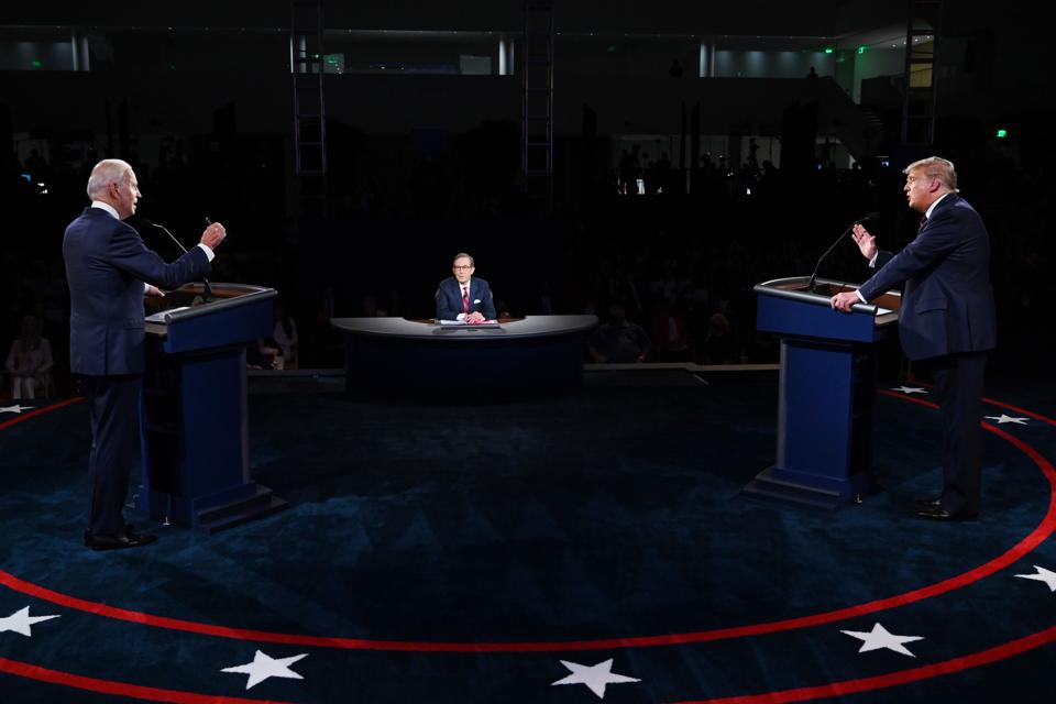 Donald Trump And Joe Biden Participate In First Presidential Debate