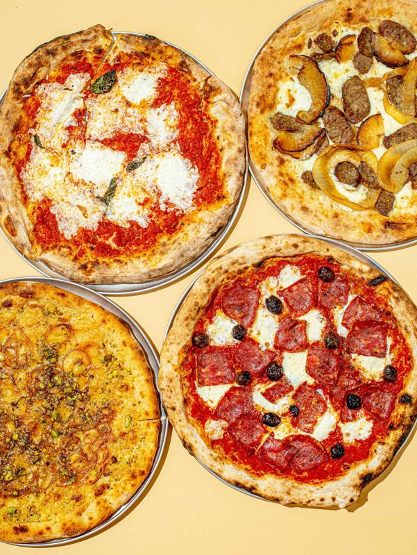 The four pizza sampler from Chef Bianco in Phoenix, AZ