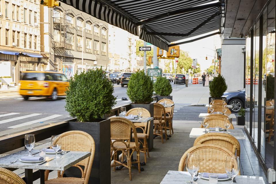 Kimika's outdoor dining setup
