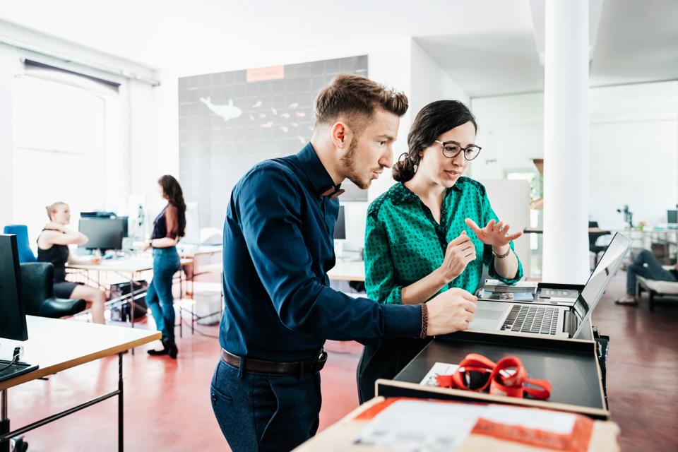 Startup Business Employees Working At The Office