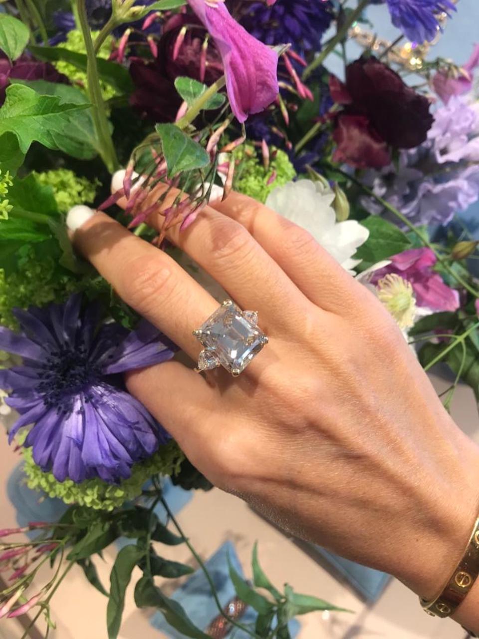 16.77 carat fancy light brown diamond ring available at Tiina Smith Jewelry Photo Credit: 