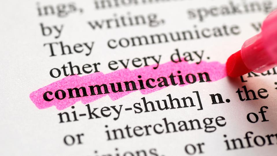 Highlight of communication in the dictionary