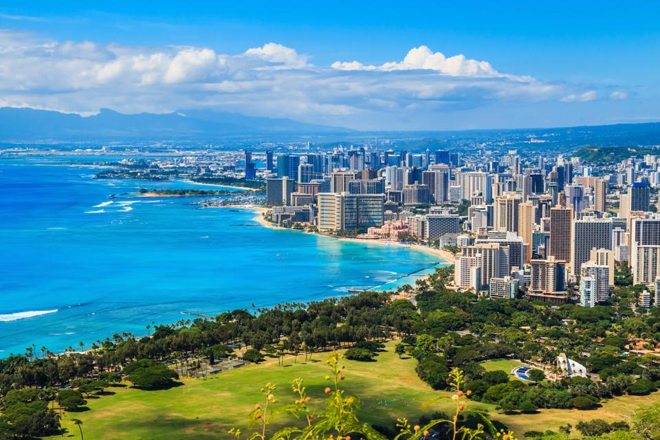 Honolulu, Hawaii where one bedroom apartment prices gave decreased