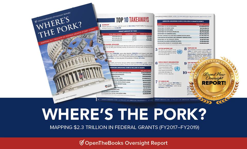Tracking $2.3 trillion in federal grants by OpenTheBooks.com.