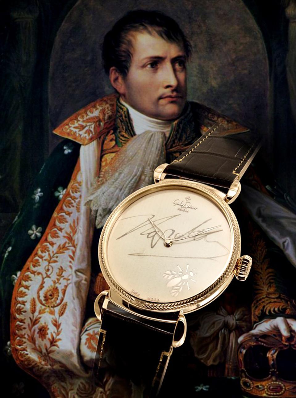 On the block at Sotheby’s is a modern watch bearing the signature of Napoleon Bonaparte as it appears in a letter he wrote in 1807.