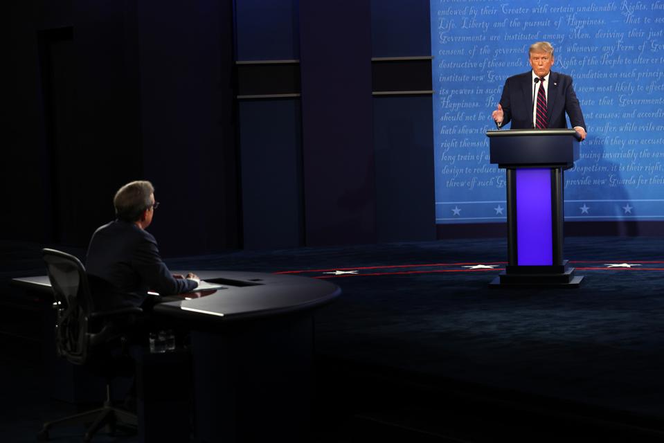 Donald Trump And Joe Biden Participate In First Presidential Debate