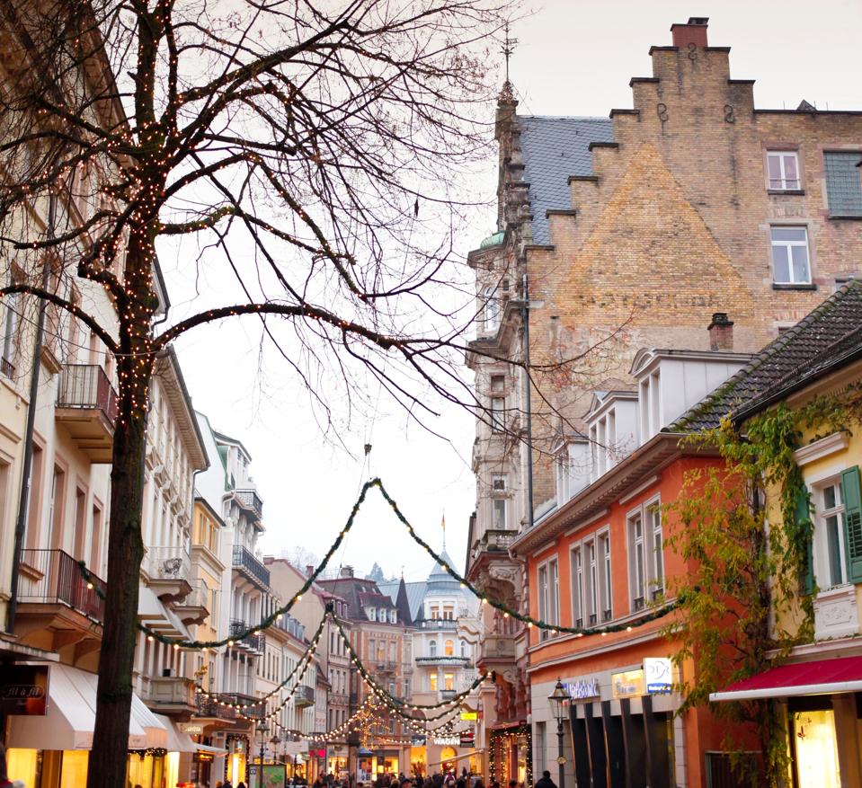 Boże Narodzenie. Baden Baden. Badenii Wirtembergii. Niemcy