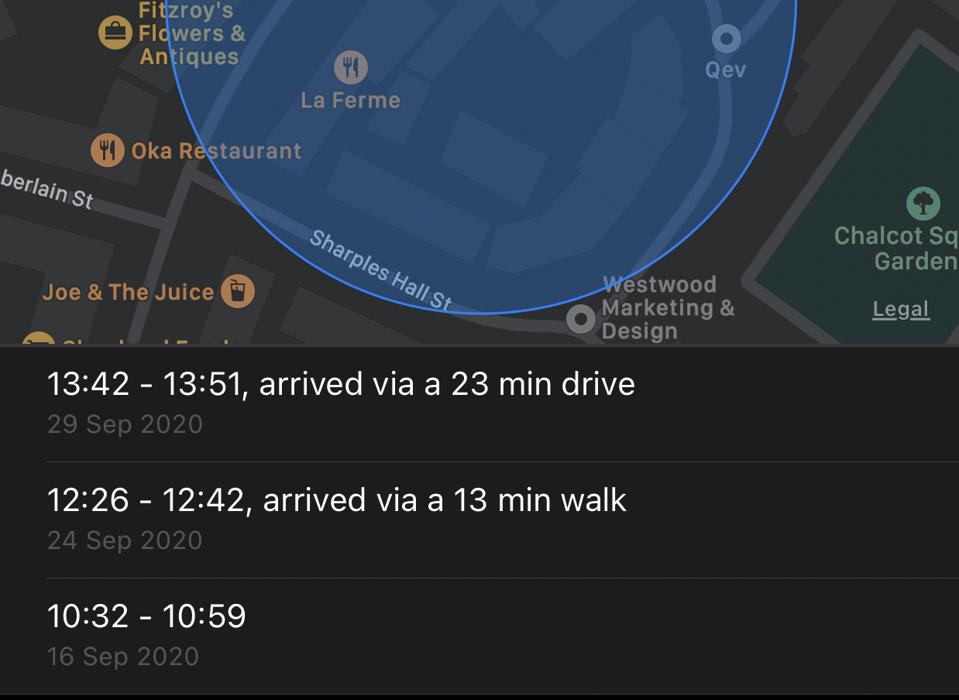 Significant locations