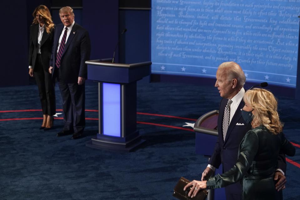 Donald Trump And Joe Biden Participate In First Presidential Debate
