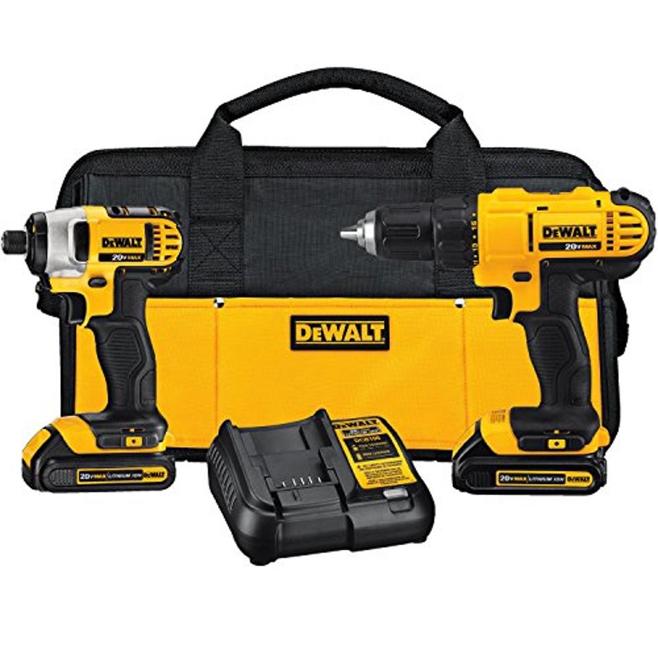 DEWALT 20V MAX Cordless Drill Combo Kit, 2-Tool (DCK240C2)