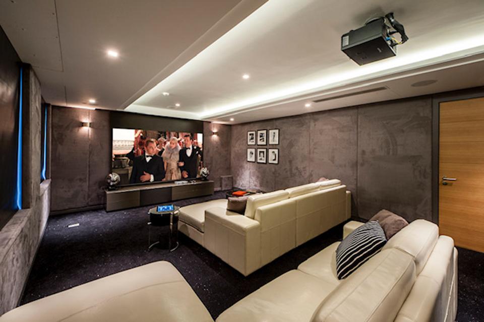 The cinema room