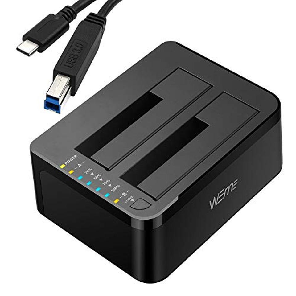 WEme USB C 3.0 to SATA External Hard Drive Dock Docking Station