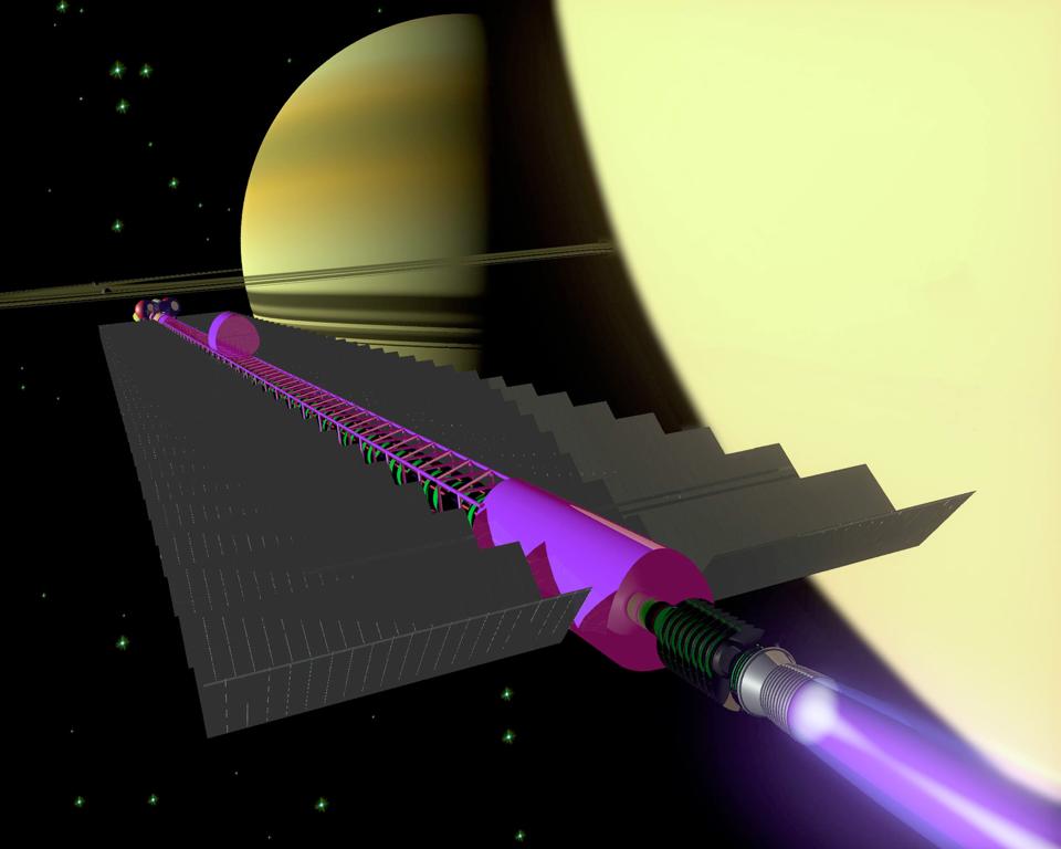 Artist's concept of advanced space transportation concepts
