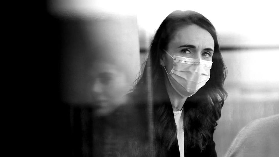 Jacinda Ardern In Auckland As COVID-19 Alert Level Is Downgraded