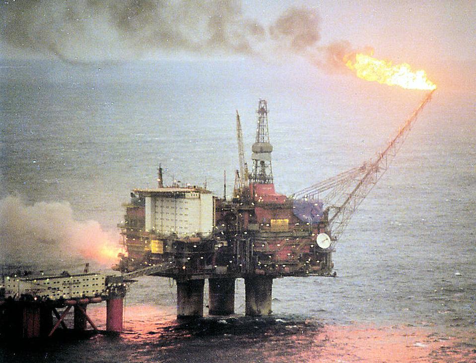 North Sea oil platform