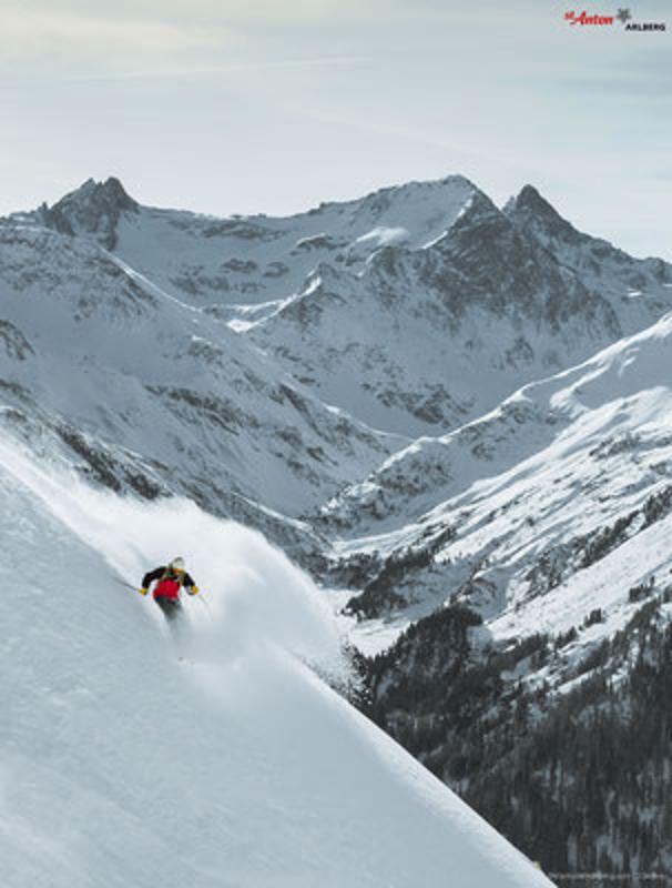 St Antom am Arlberg ski resort, Austria