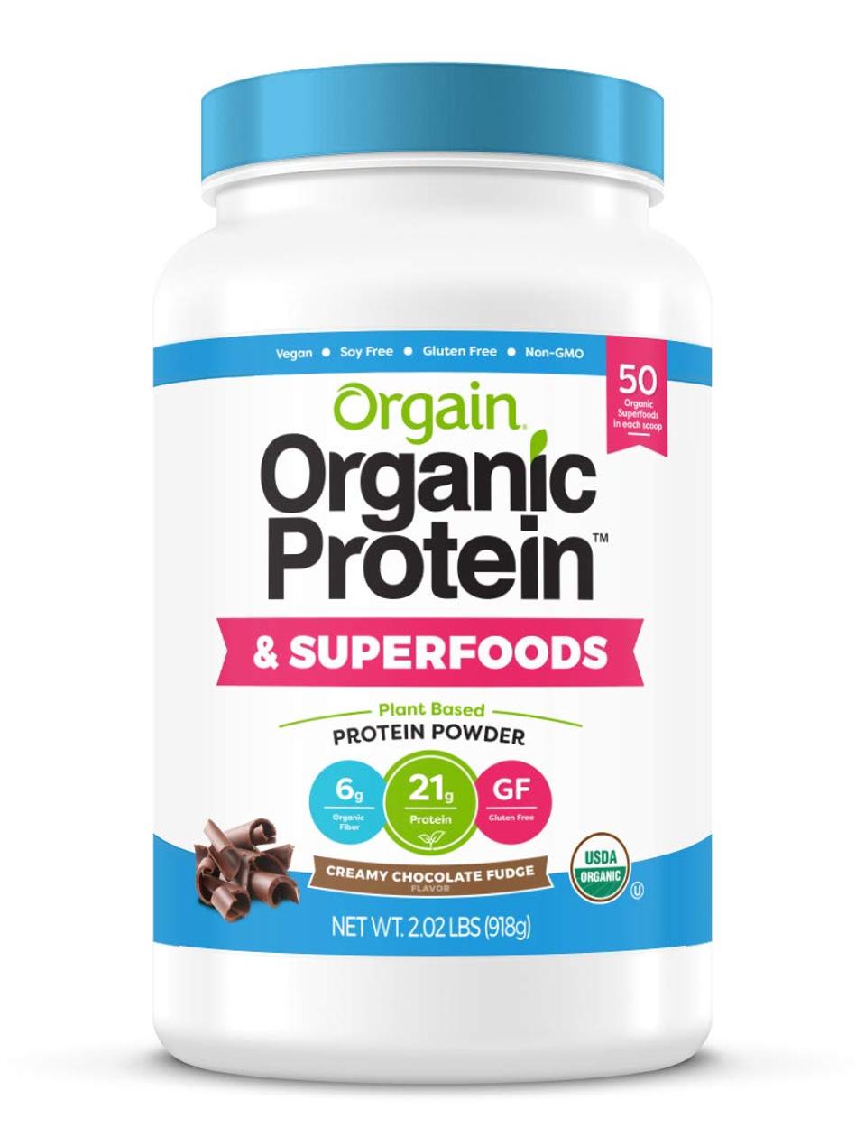 Orgain Organic Plant Based Protein + Superfoods Powder