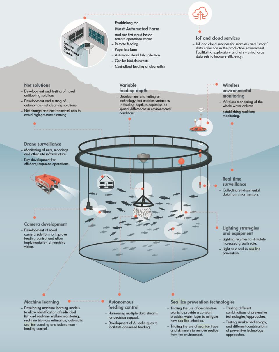 image of different in ocean methods to control for sea lice on salmon famrs