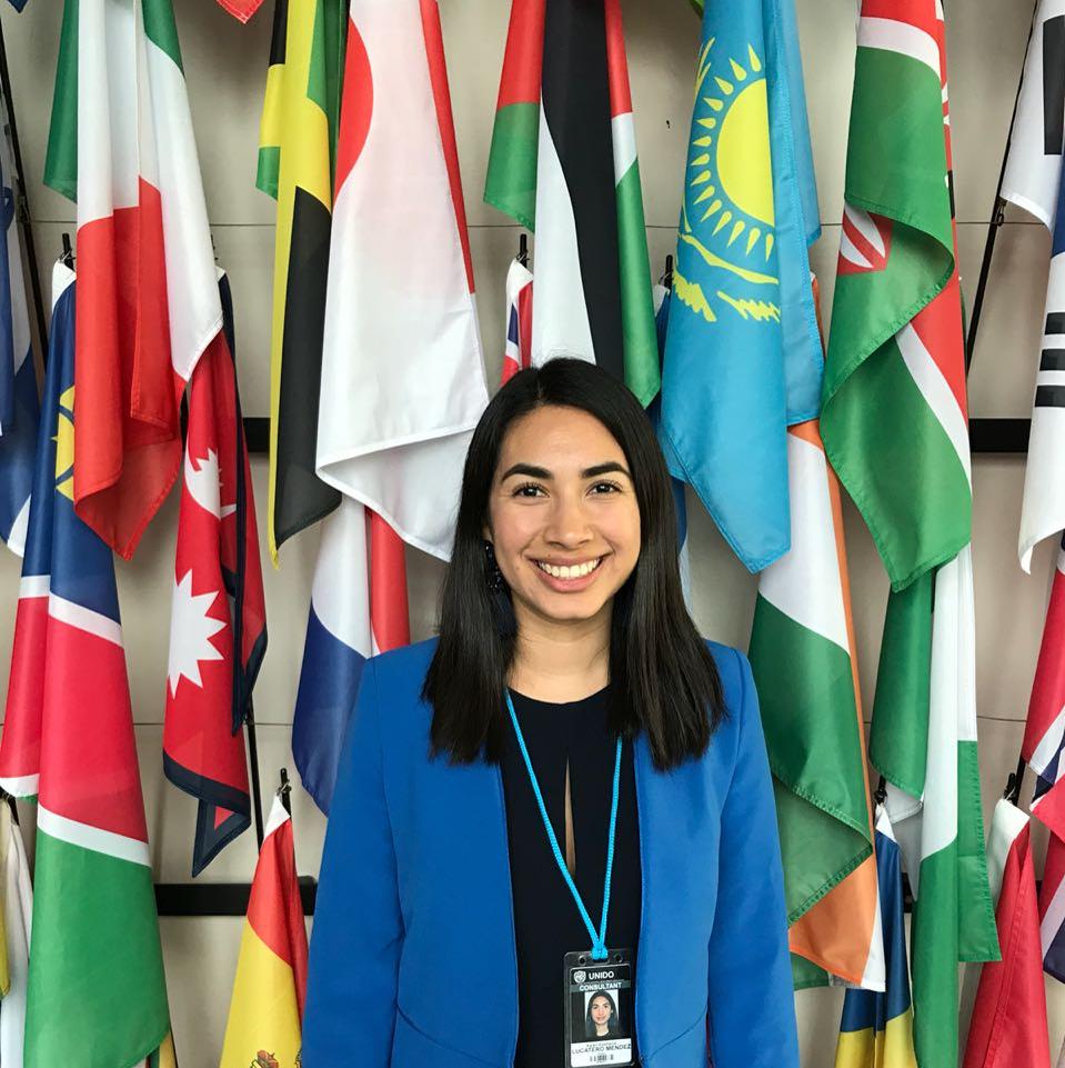 Karen Luctero's first day as an international consultant at UNIDO, June 2018