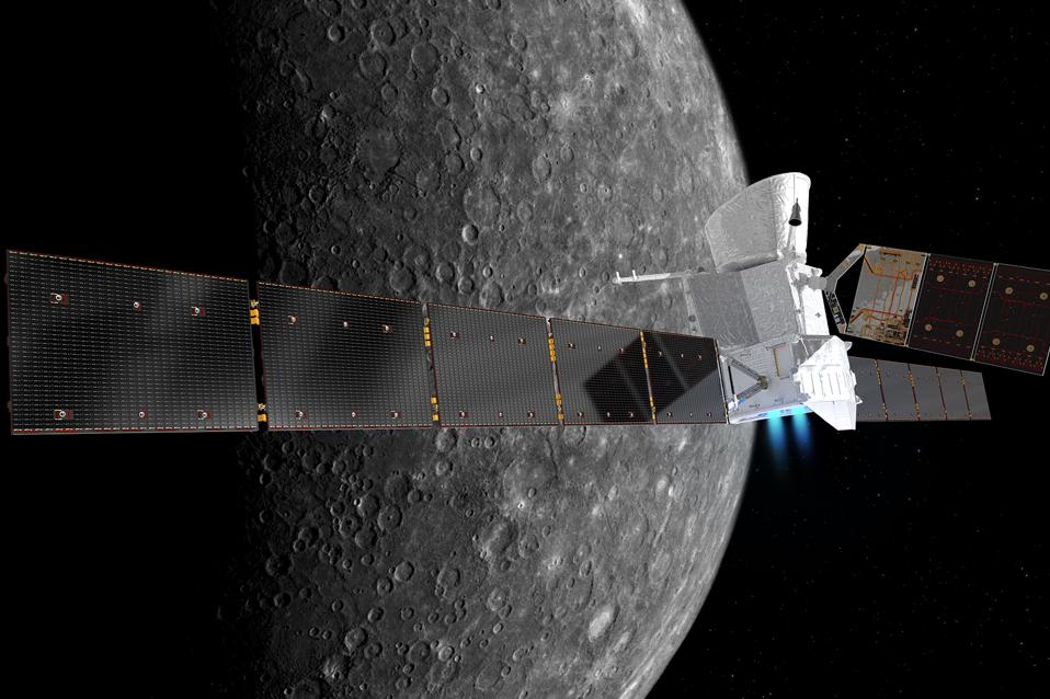 BepiColombo at Mercury illustration