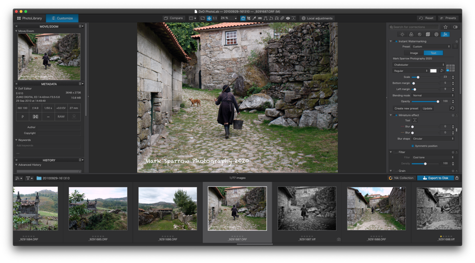 Screenshot of DxO Photolab 4