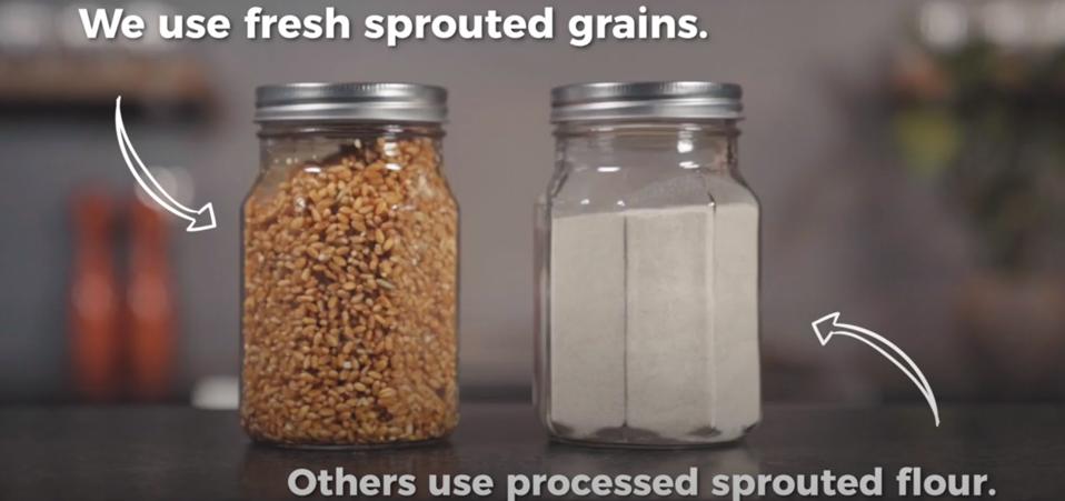 Angelic Bakehouse notes that using fresh grains is important and unique to their products