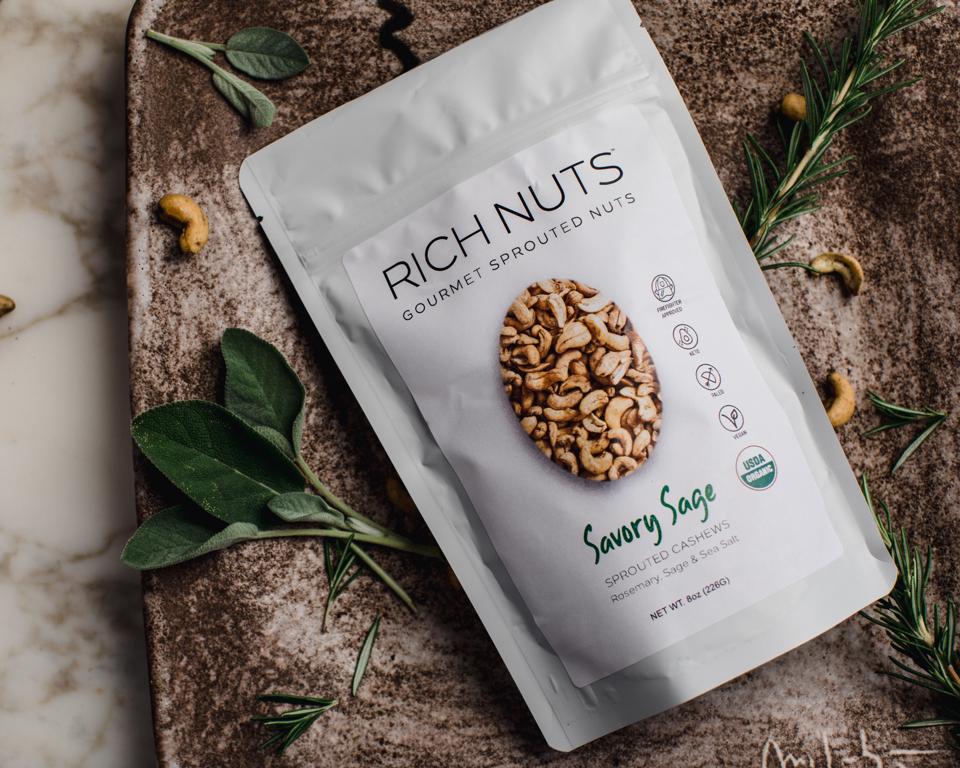 Rich Pauwels and Samantha Coker started making these sprouted nuts in their home.
