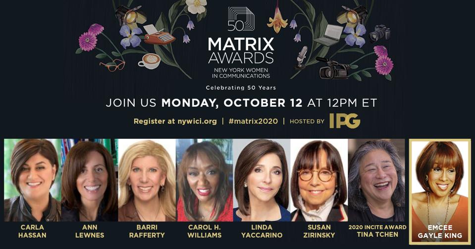 NYWICI's 50th Matrix Awards winners