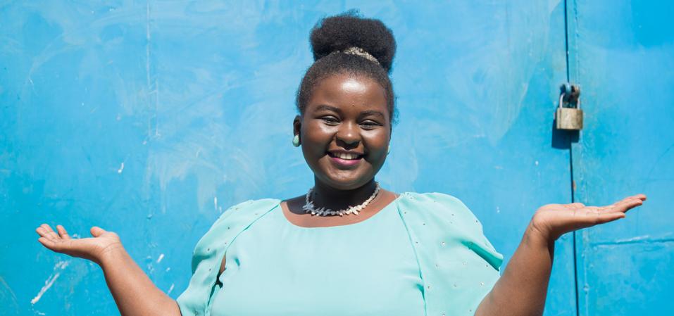 Rwandan mechanical engineer and social entrepreneur Christelle Kwizera