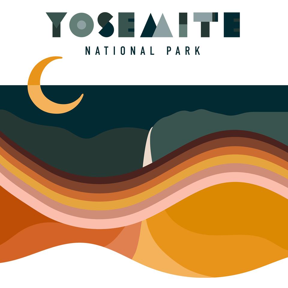 affiche pour le parc national de Yosemite