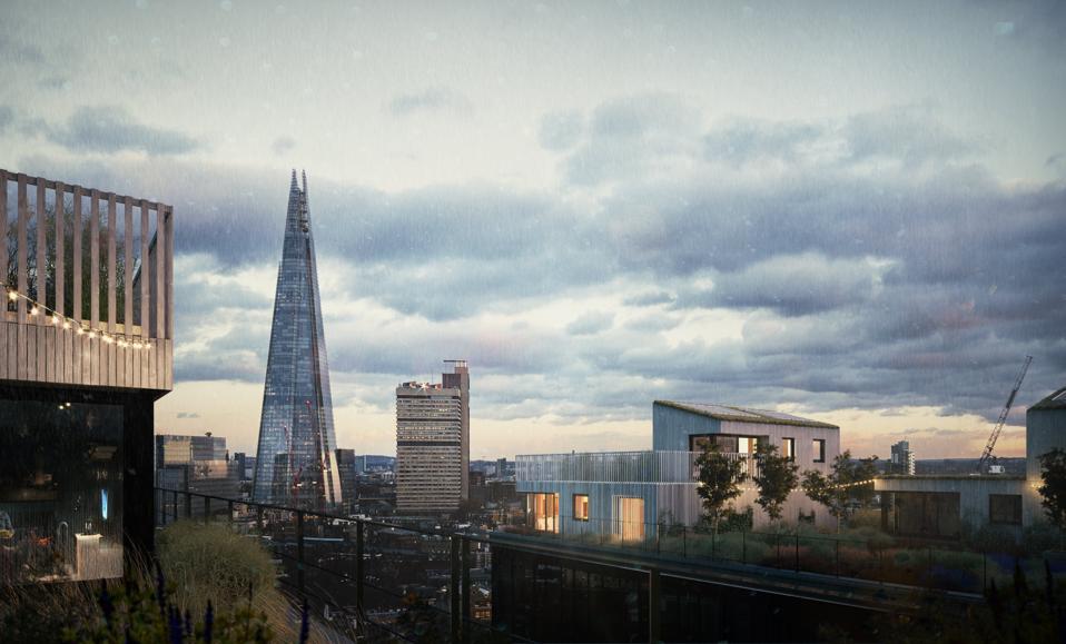 Skyroom concept: Affordable housing on vacant rooftops in Central London.