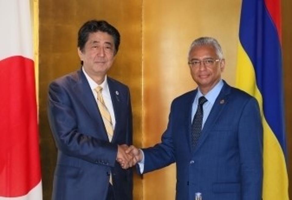 29 Aug 2019: Mauritian Prime Minister meeting Japanese Prime Minister in Tokyo to request support from Japan for Maritime Security and Prevention of Maritime Accidents