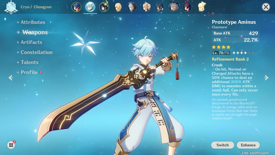 Ranking The Best Claymores In Genshin Impact V1 0 Edition