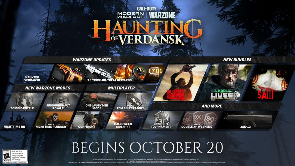 Halloween Is Coming To Call Of Duty Warzone With Zombies Royale Free Rewards And Much More