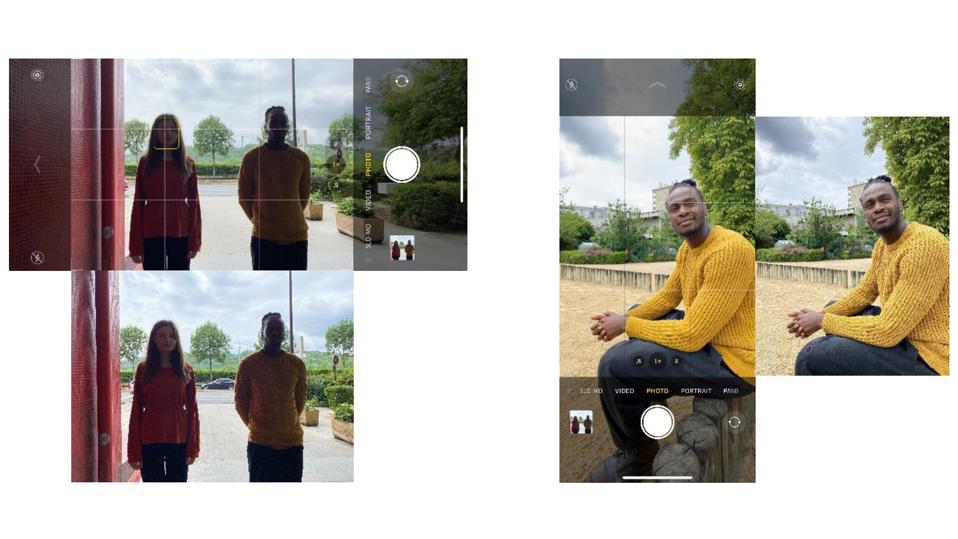 images depicting a close match between the image displayed on-screen and the final photo.