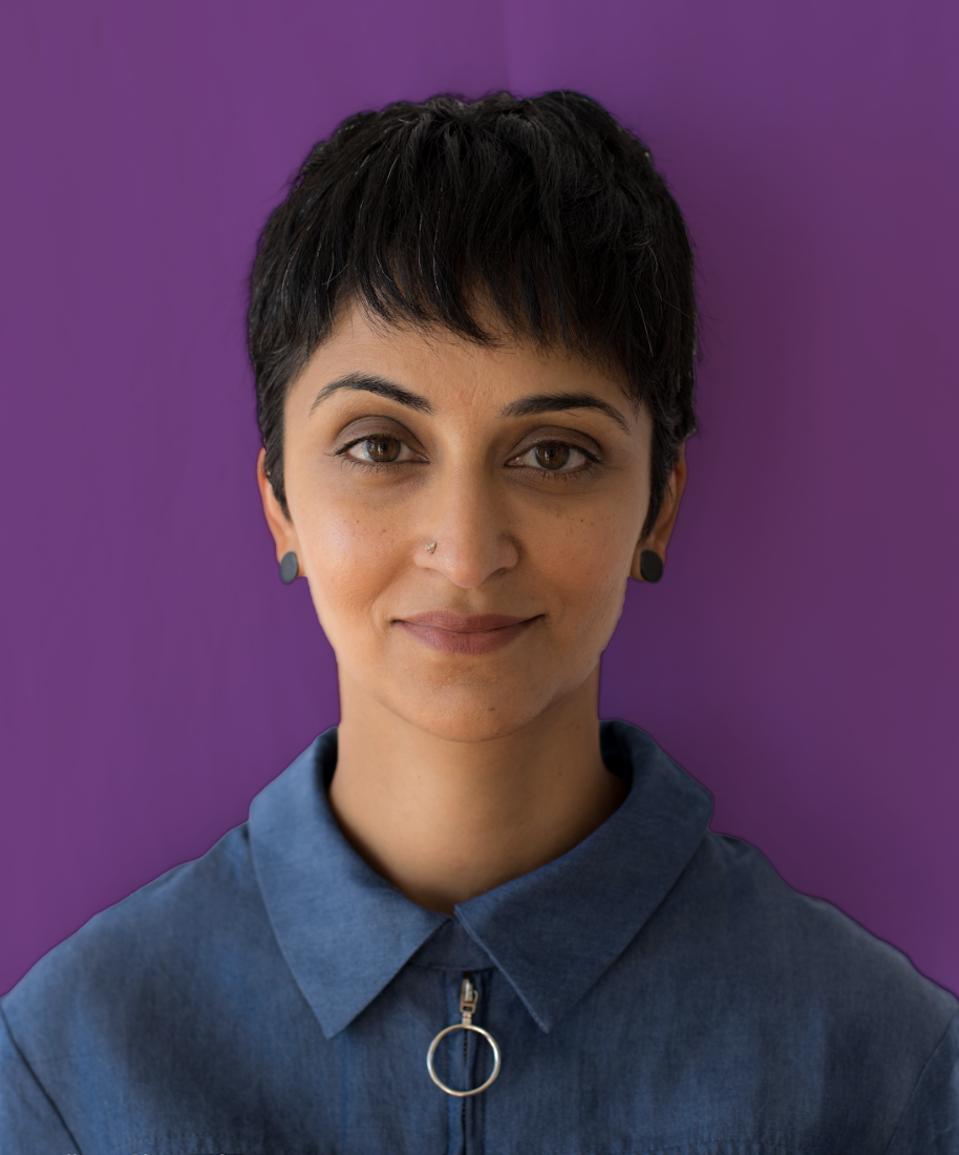 woman smiling